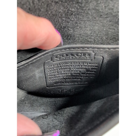 Vintage COACH black Leather Mini Belt or Crossbody Bag Authentic - Picture 7 of 8